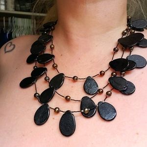 Vtg gemstone necklace
